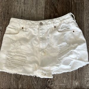 PacSun White Jean Shorts, Size 28